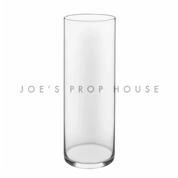 Clear Glass Cylinder Vase H12in x D4in