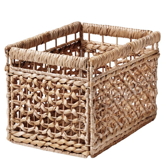 Ballis Rectangular Natural Woven Basket