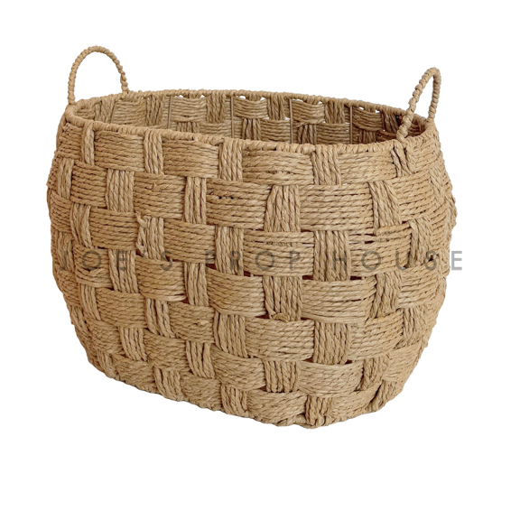 Penny Basketweave Basket w/Handles