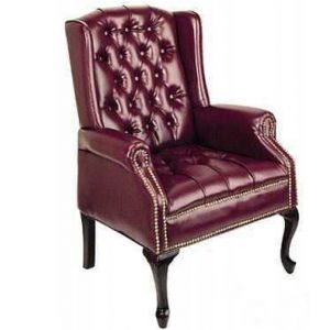 Arthur Tufted Wingback Chair Burgundy