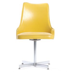 Beatrice Vinyl Dining Chair Yellow