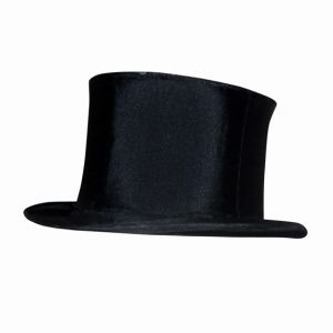 Vintage Black Clapper Top Hat