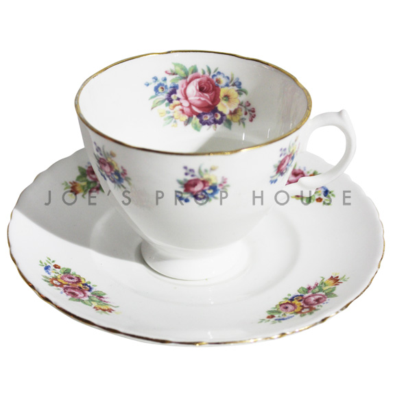 Leah Floral Teacup and Saucer