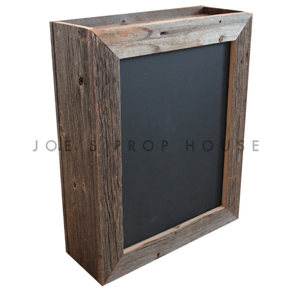 Double Sided Chalkboard Barnwood Box Frame