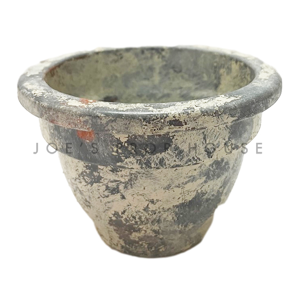 Small Whitewash Ceramic Pot
