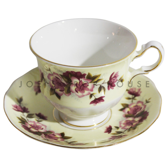 Penelope Floral Teacup and Saucer