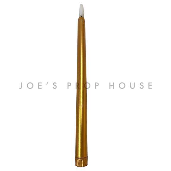 LED Tapered Candle Gold H11in