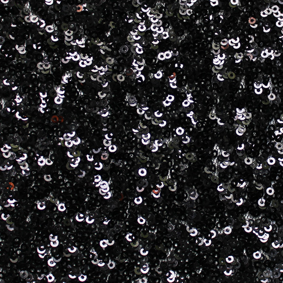 Black Caviar SEQUINS Tablecloth Rectangular 90in x 156in