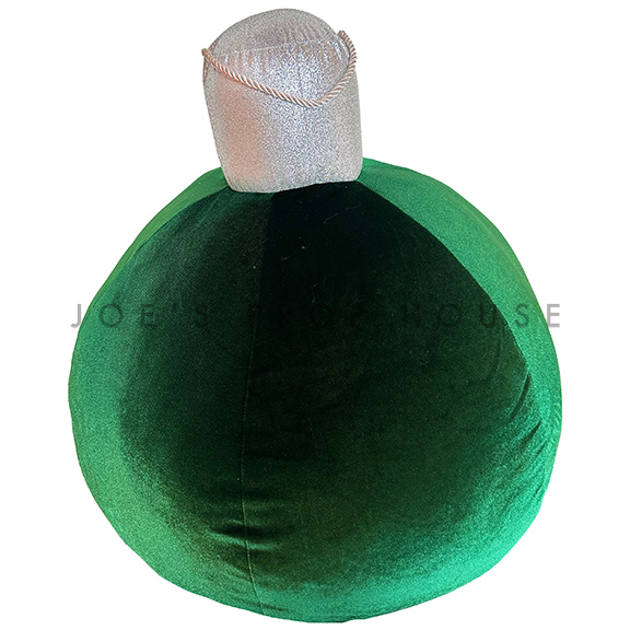 Giant Green Plush Christmas Ball Ornament H22in