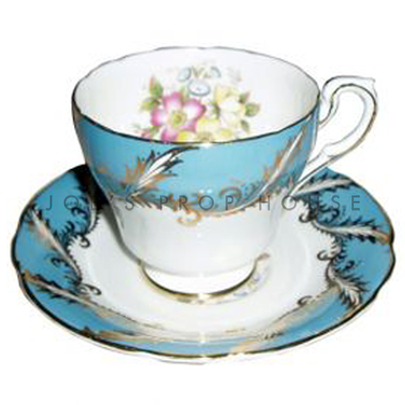 Cecile Floral Teacup and Saucer