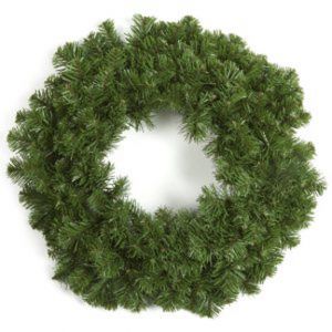 Plain Artificial Green Pine Wreath D36in