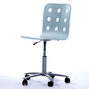 Beverly Rolling Desk Chair Blue
