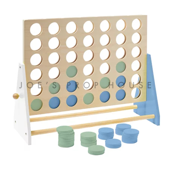 Mega Four In A Row Pastel Blue + Green