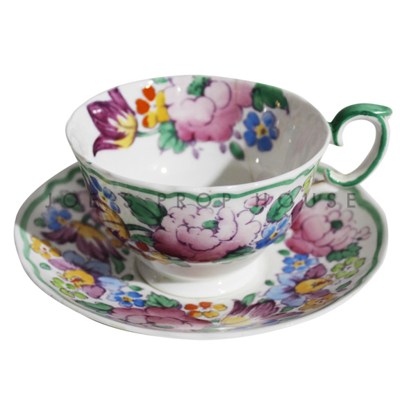 Tasse à thé et soucoupe florale Maybelle
