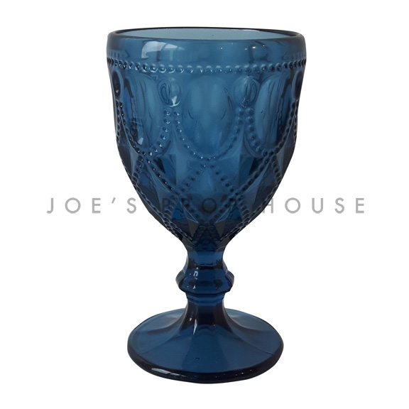 Zola Water Glass Goblet Midnight Blue