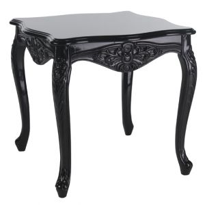 BUY ME / USED ITEM $295.00 each Black High Gloss Baroque Noir End Table