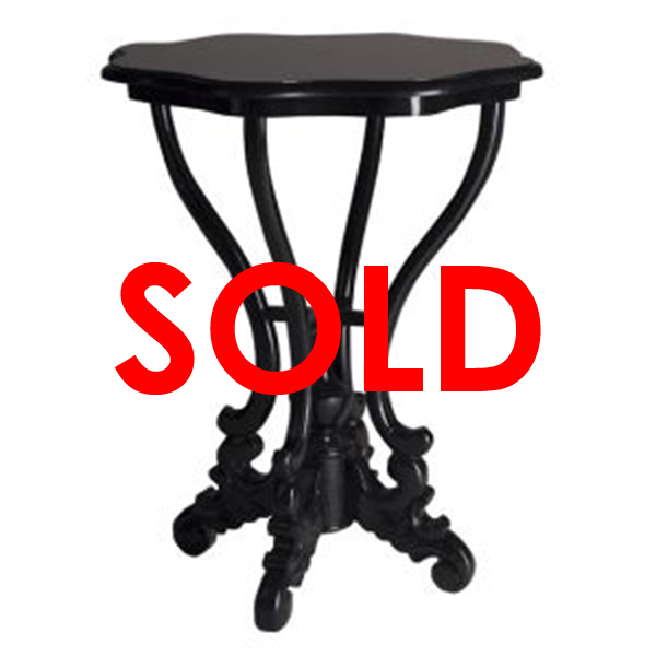 BUY ME / USED ITEM $95.00 each Scallop Round End Table Black