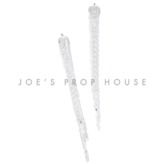 Frosted Acrylic Clear Icicles H12in