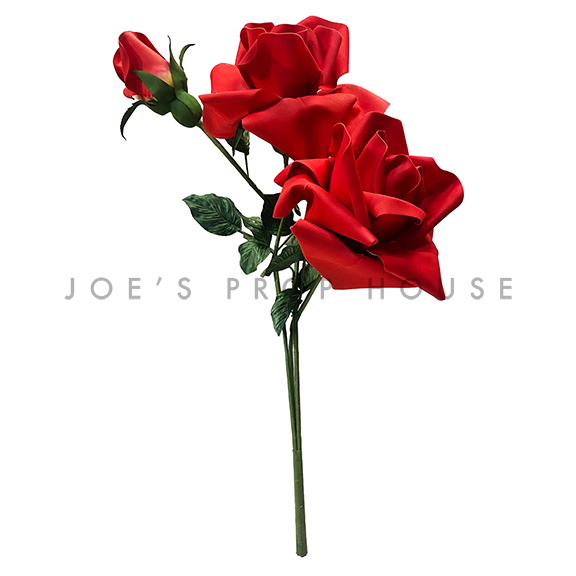 Giant Red Roses Stem H60in