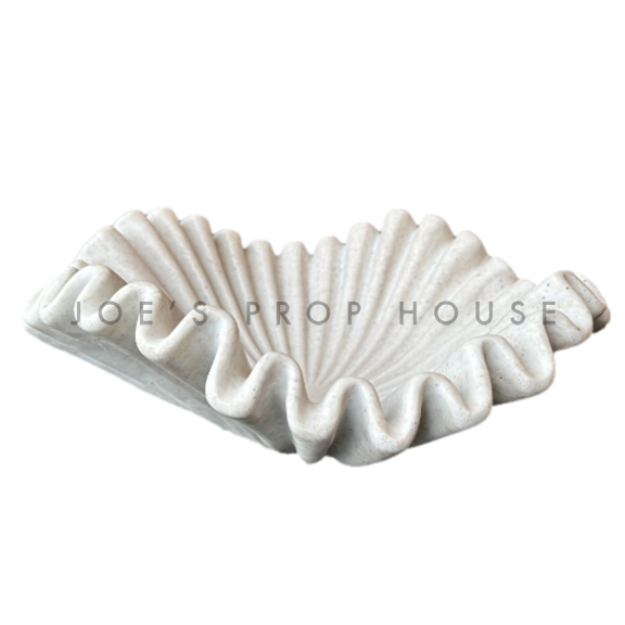 Ruffle Faux Marble Large Bowl