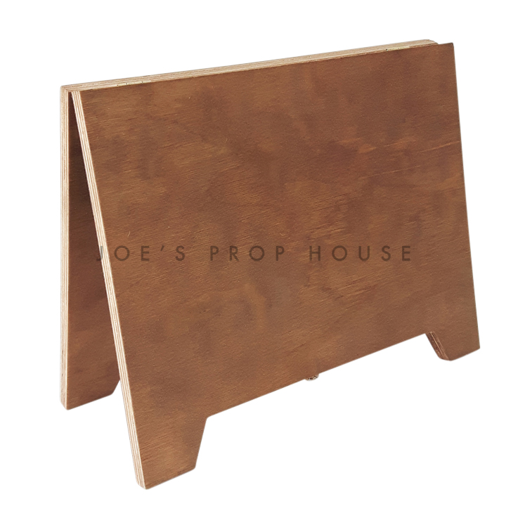 William Double Sided Self-Standing Wood Message Board Brown