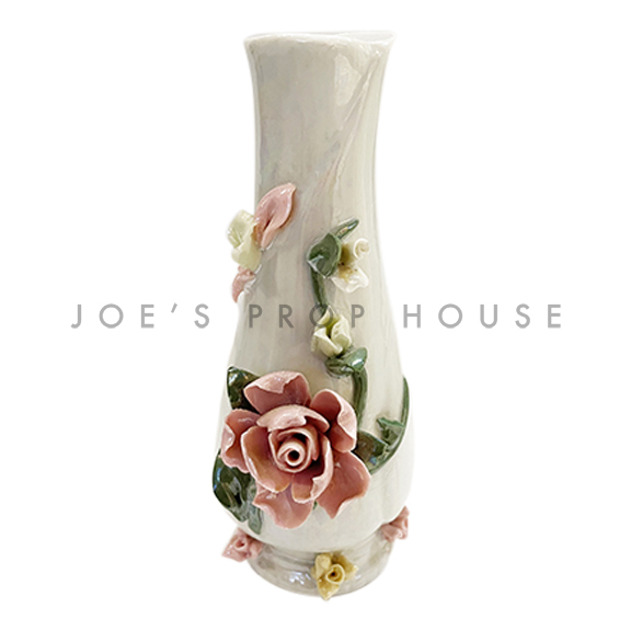 3D Porcelain Floral Bud Vase
