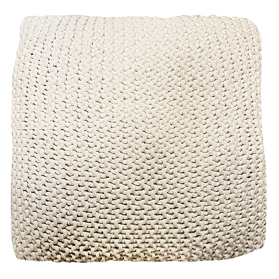 Ivory Knit Accent Pillow