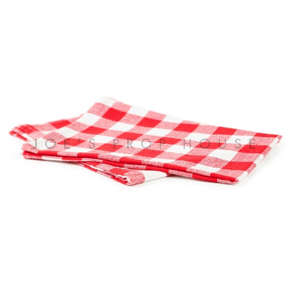 Red and White Checkered Cloth Napkins 18in x 18in
