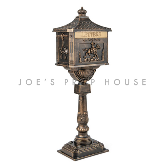 Vintage Bronze Pedestal Mailbox