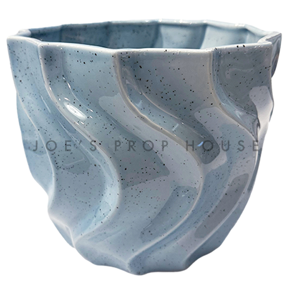 Viela Blue Wave Cermaic Flower Pot LARGE