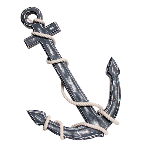 Decorative Anchor w/rope