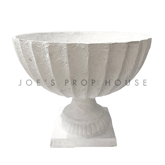 Castillia Round Pedestal Bowl White