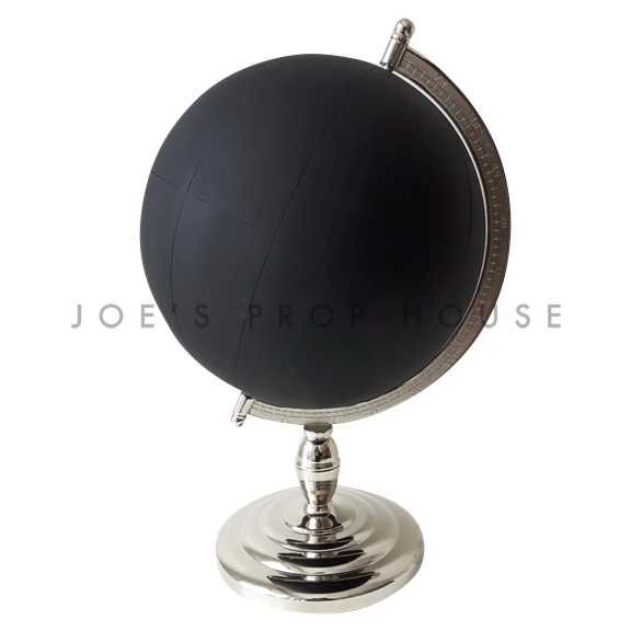 Chalkboard Globe Black w/Chrome Base