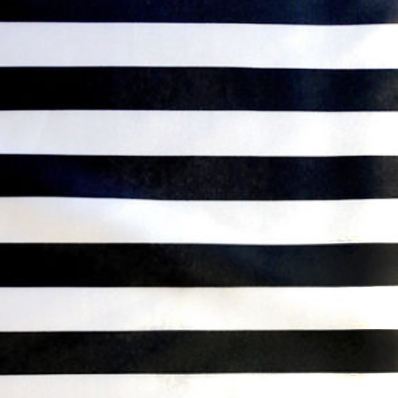 Black and White SATIN Stripe Tablecloth Round 120in