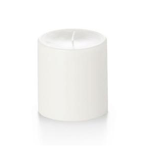 Unscented White Pillar Candles 4in x 4in
