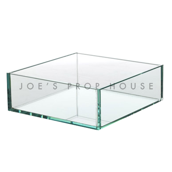 Joelle Clear Tempered Glass Square Container W9in x D9in x H3in