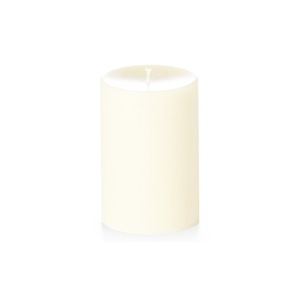 Unscented Ivory Pillar Candles 4in x 6in