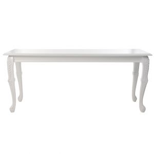 BUY ME / USED ITEM $550.00 each White Baroque Rectangular Console Table