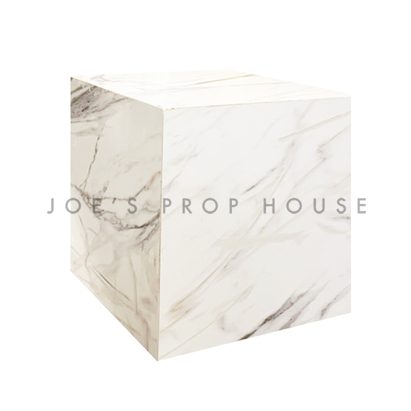 Faux Marble Display Cube W10in x H10in x D10in