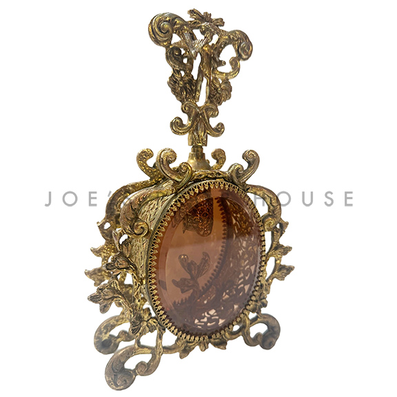 Beverlea Ornate Brass Perfume Bottle