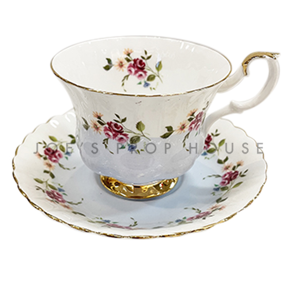 Mellie Floral Teacup and Saucer