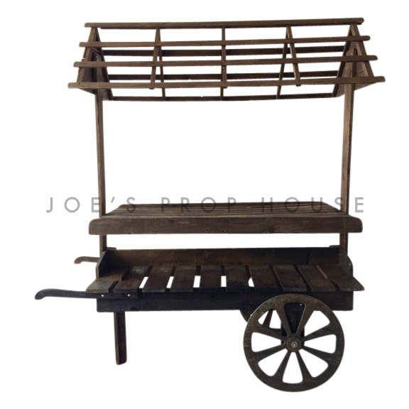 BROWN Wooden Market Cart 
