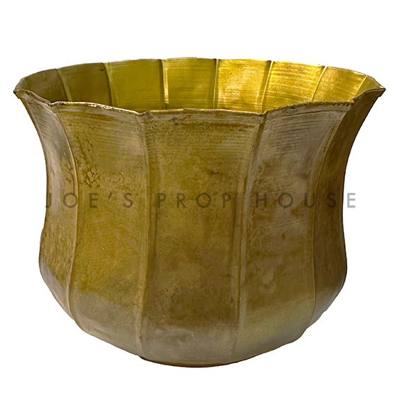 Aged Brass Bulb Planter LARGE