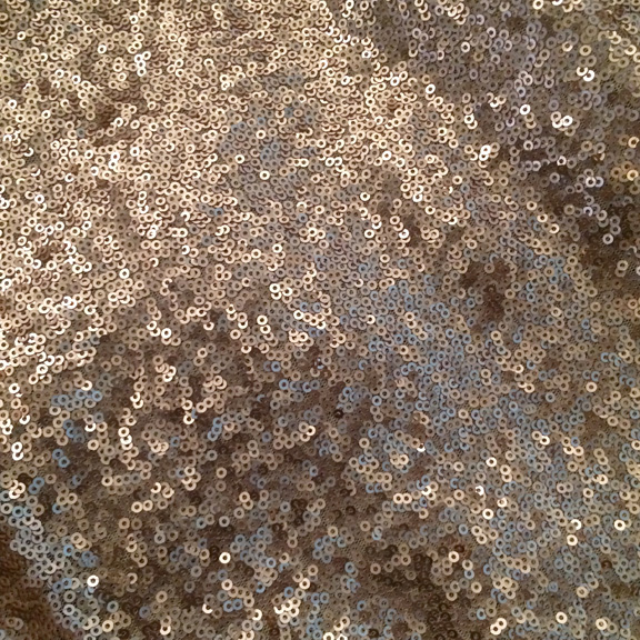 Champagne Caviar SEQUINS Tablecloth Round 132in