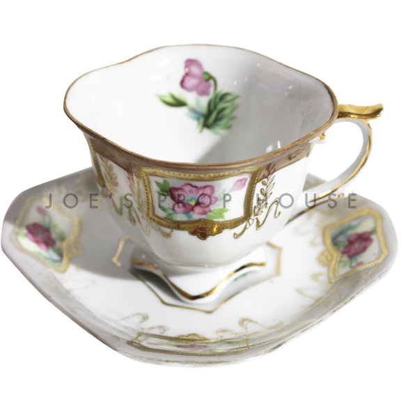 Gillian Floral Teacup and Saucer
