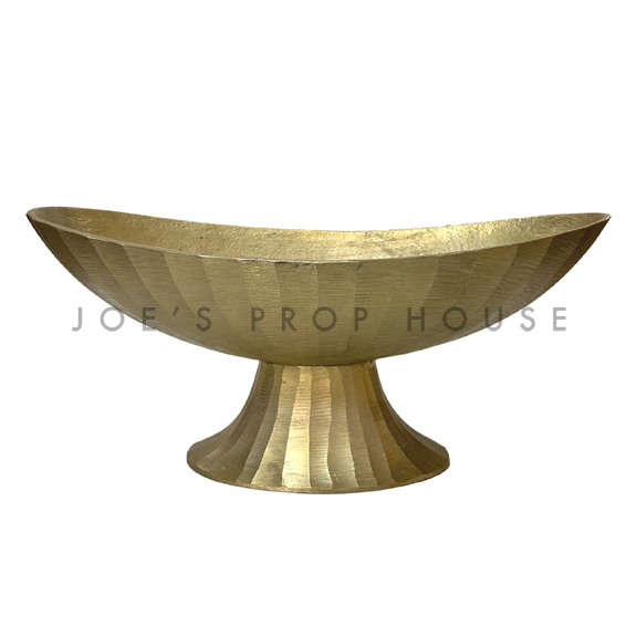 Delphine Cast Iron Gold Pedestal Bowl MEDIUM