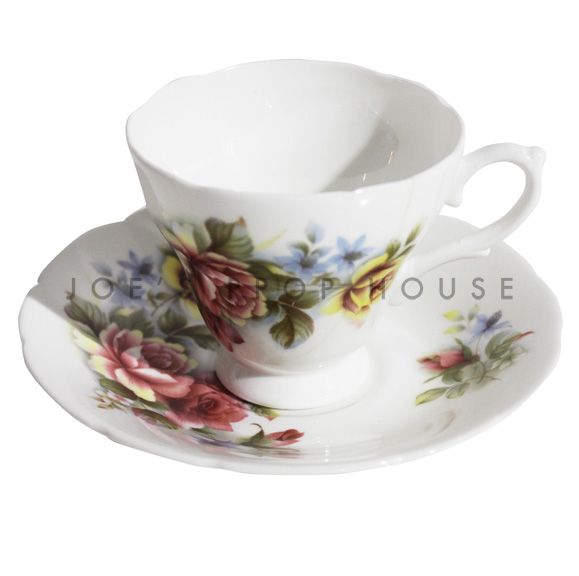 Daphne Floral Teacup and Saucer