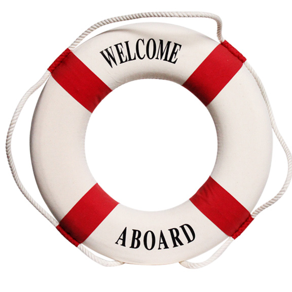 Welcome Aboard Lifesaver Red