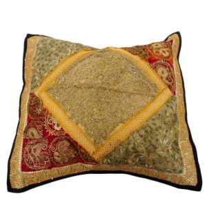 Beaded Embroidered Pillow