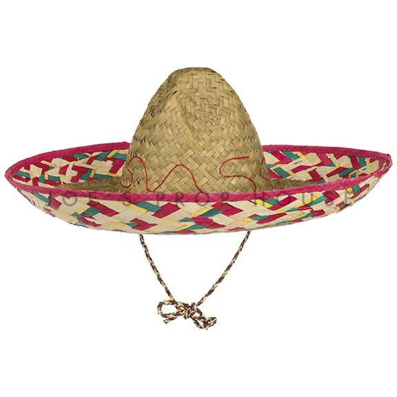 Mexican Fiesta Sombrero Hat w/ Neck Tie